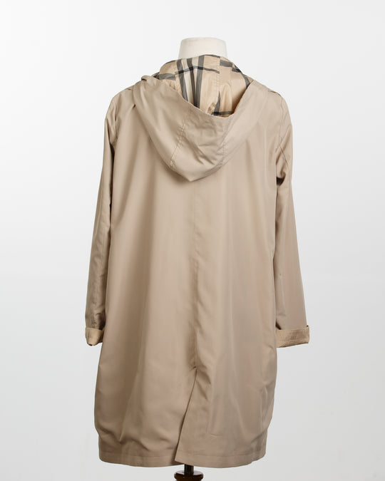 Camel & Plaid RAINTRENCH (with detachable hood) | Rain Trench Coat - fashionable and practical rain gear by RAINRAPS