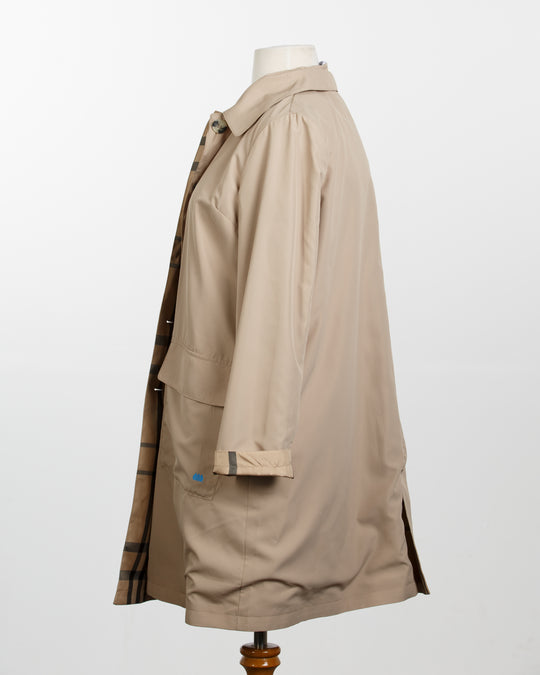 Camel & Plaid RAINTRENCH (with detachable hood) | Rain Trench Coat - fashionable and practical rain gear by RAINRAPS