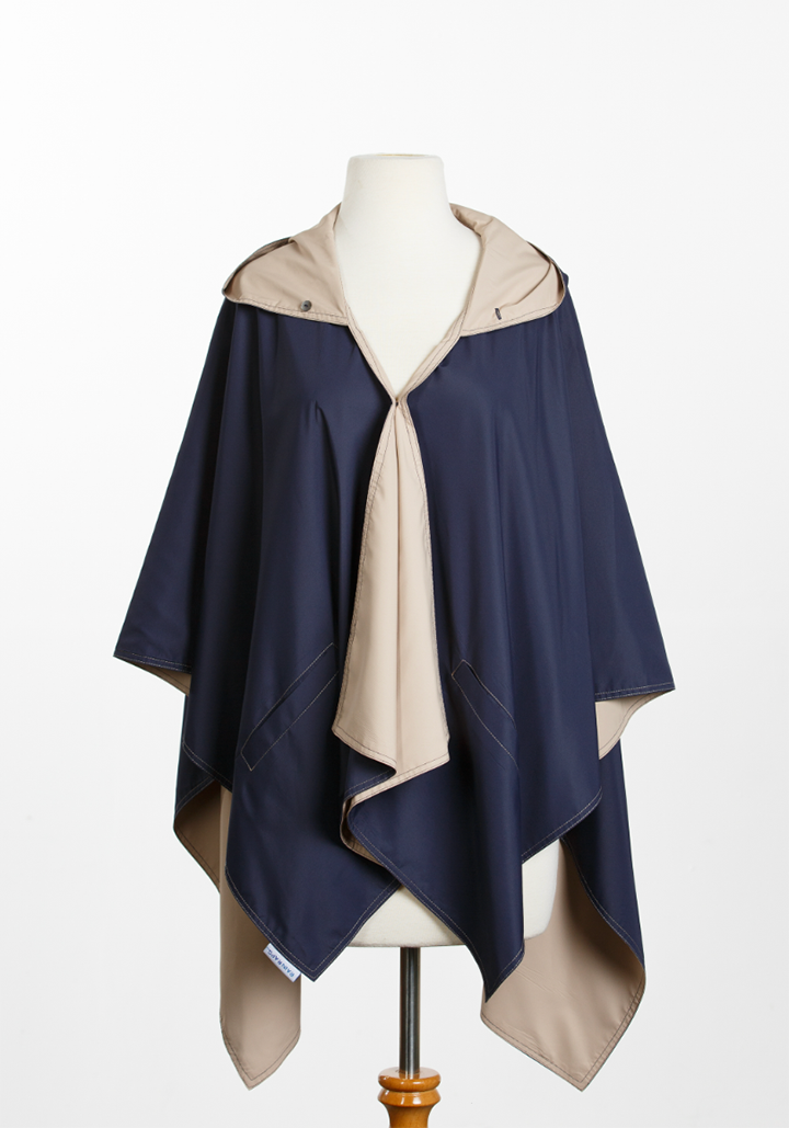 Navy & Camel RAINRAP | Women's Rain Wrap Jacket (Pre-Order Shipping August 7th)