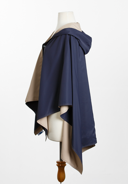 Navy & Camel RAINRAP | Women's Rain Wrap Jacket (Pre-Order Shipping August 7th)