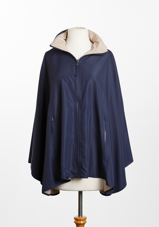 Navy & Camel SPORTYRAP | Woman's Rain Jacket (Pre-Order Shipping August 7th)
