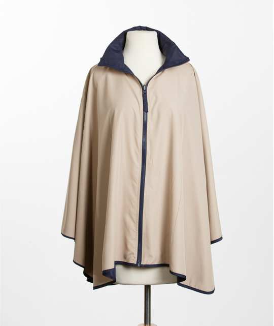 Navy & Camel SPORTYRAP | Woman's Rain Jacket (Pre-Order Shipping August 7th)