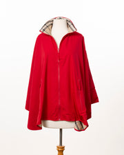 Jester Red & Plaid SPORTYRAP | Sport Poncho - fashionable and practical rain gear by RAINRAPS