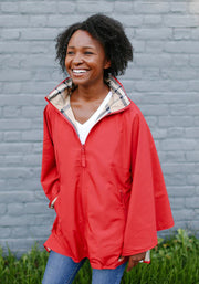 Jester Red & Plaid SPORTYRAP - fashionable and practical rain gear by RAINRAPS